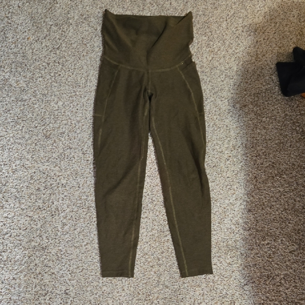 Beyond the Bump Olive High-Waisted Leggings